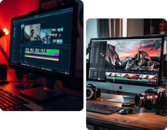 graphics designer and video editing services